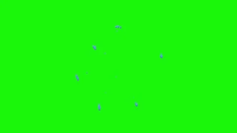 Animation of water on green screen 库存影片 334773861