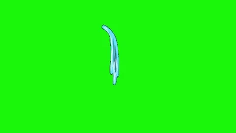 Animation of water on green screen Vídeo Stock 334773864