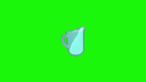 Animation of water on green screen Video stock 334773988