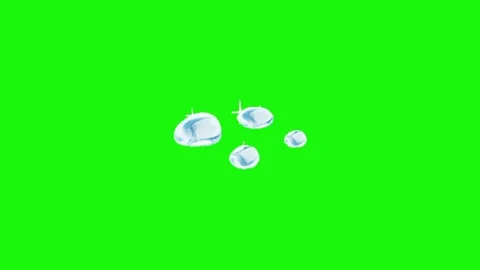 Animation of water on green screen Vídeos de archivo 334774000