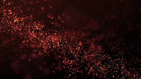 Animation with wave  glitter particles in slow motion Stock Footage 157245427
