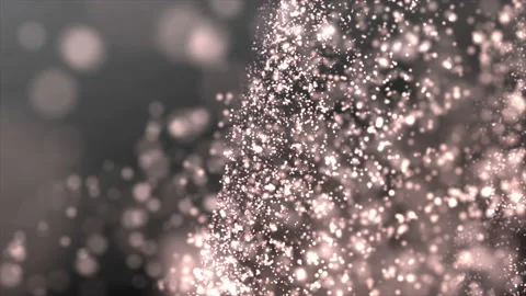 Animation with wave  glitter particles in slow motion Stock Footage 157245429