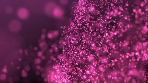 Animation with wave  glitter particles in slow motion Stock Footage 157257646