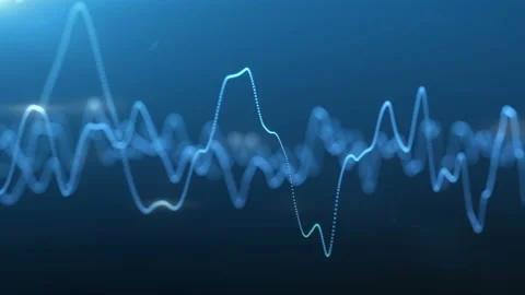 Animation of Waveform. Music equalizer visualization Stock Footage 112233056