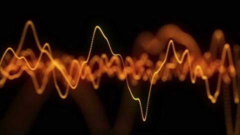 Animation of Waveform. Music equalizer visualization. Vídeos de archivo 112233063