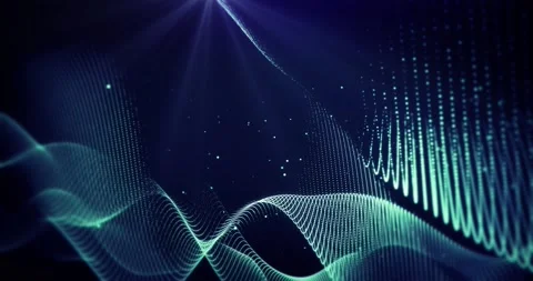 Animation of waves background color Stock Footage 139865908