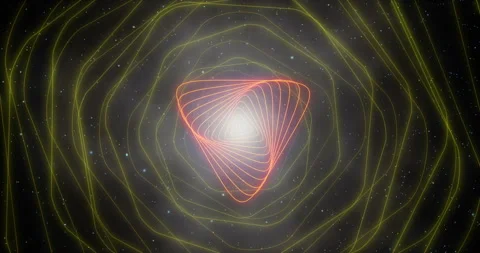 Animation of waves emitted by the sun. Concept of radiation in space, the spread Stock Footage 287026398