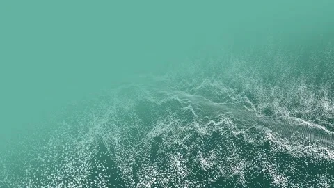 Animation of waves of white particles mo... | Stock Video | Pond5