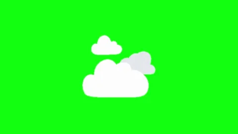 Animation of weather on green background Видео 335523508