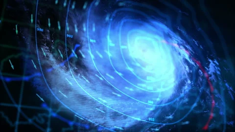 Animation of Weather Map Stock Footage 91614610