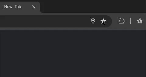 Animation web browser pin or bookmark address with cursor moving Vídeo Stock 335351191