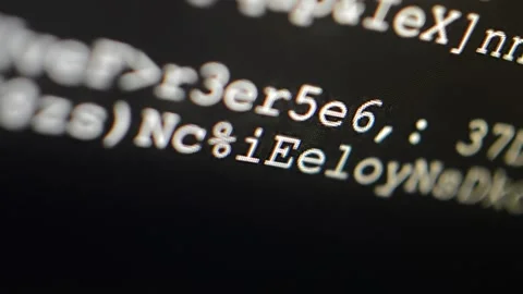 Animation web programming code technology. coding program of a website Stock Footage 203712264