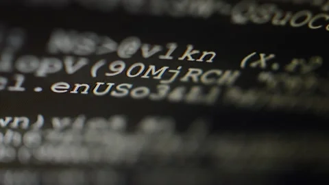 Animation web programming code technology. coding program of a website Stock Footage 203712389