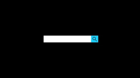 Animation of a web search. Appearance of search bar popping up from the bac.. Stock Footage 306751810
