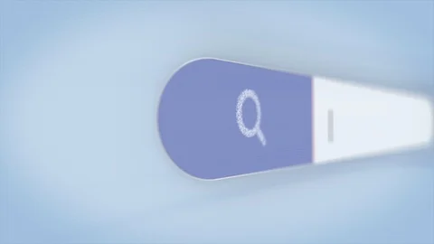 Animation of a web search. "MEDICINE" Typing into Search Engine on blue Stock Footage 106468588