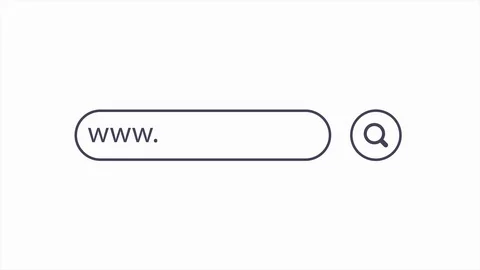Animation of a web search. Typing into Search Engine on white background. Search Stock Footage 127098831