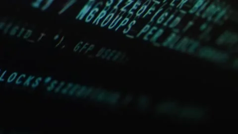 Animation website programming code on cyberspace technology. software code Stock Footage 203712472