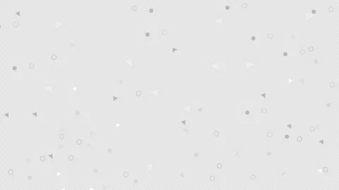 Animation white and gray triangular shapes and circles falling smoothly evo.. Stock Footage 310645406