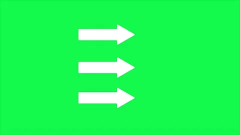 Animation of a white arrow pointing to moving from left to right Stock Footage 318603888