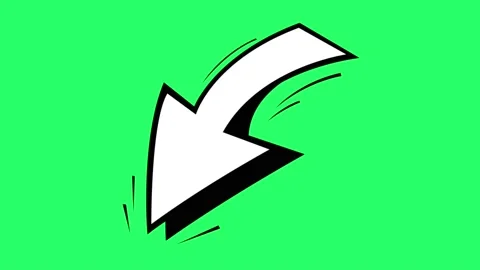 Animation white arrow symbol. Stock Footage 164088977