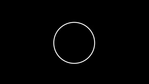 Animation of white circles line change shapes to doodle round circle Stock Footage 123508189