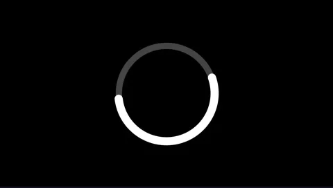 Animation of a white circular loading graphic being drawn on a black background. Stock Footage 319663999