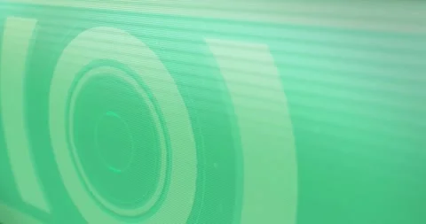 Animation of white circular scope on blue screen with interference and flashes Stock Footage 325178731