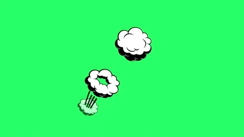 Animation white cloud. Stock Footage 164088982