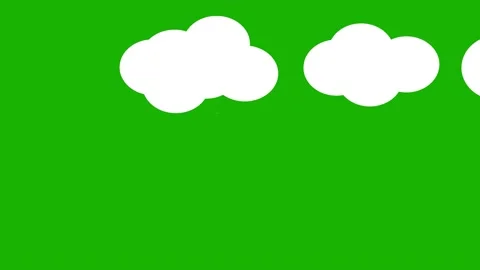 Animation of white clouds moving from right to left Stock Footage 234151307