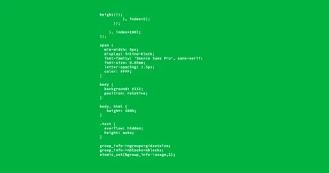 Animation of white computer programming data processing and flickering on black Stock Footage 325484622