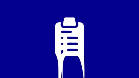 Animation of white document icon dripping liquid on dark blue background Stock Footage 327761835