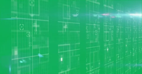 Animation of white frames on a blue background Video stock 324892419