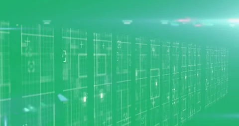 Animation of white frames moving on a blue background Video stock 324947224