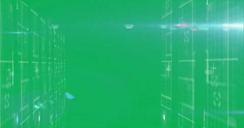 Animation of white frames moving on a blue background Video stock 325030160
