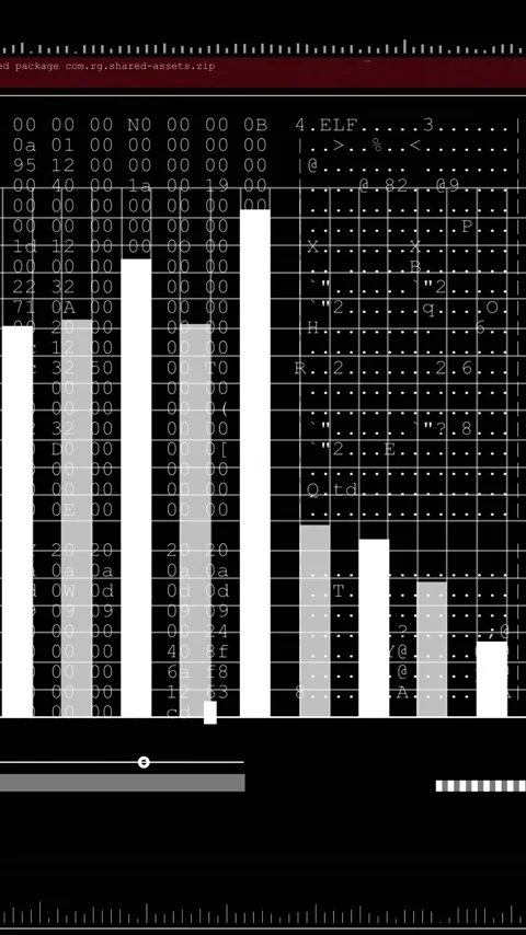 Animation of white graph over data processing on black background Stock Footage 320444425