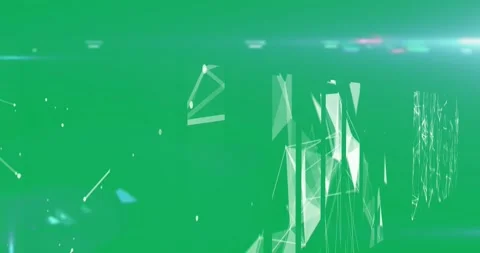 Animation of white lines of connection on blue background Video stock 325070056