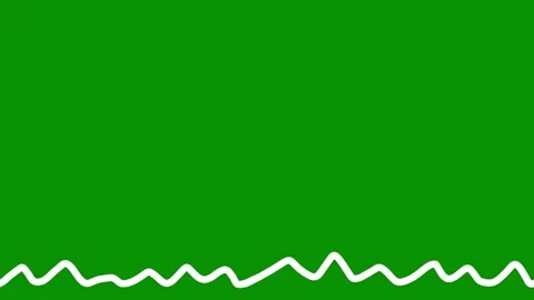 Animation of white lines on green background. Looping waves. 4k Stock Footage 238853605