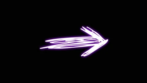 Animation white neon light arrow shape isolate. Vídeo Stock 172918446