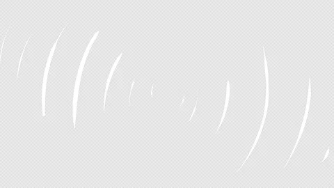 Animation of white oscillations with dynamic movement on a black screen Stock Footage 231417833