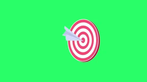 Animation white paper airplan isolate on green background. Stock Footage 242862818