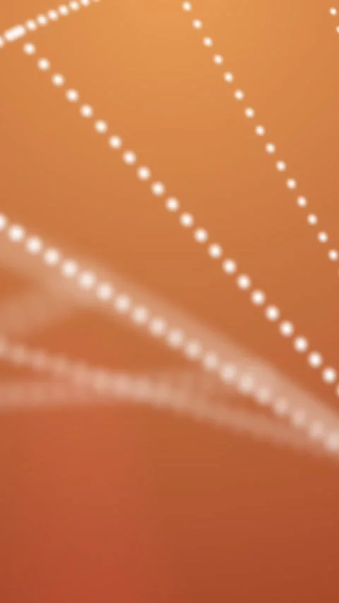 Animation of white particles forming a dna structure against orange background Stock Footage 344678975