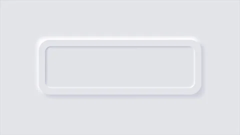 Animation of White rectangle neumorphism button. Stock Footage 295267912