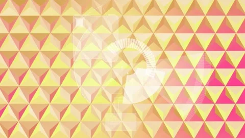 Animation of white scanner rotating and data processing, on orange 2d pattern Video stock 157324758