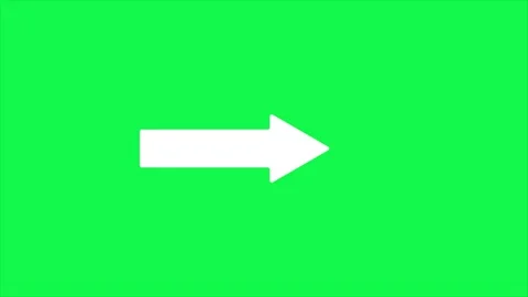 Animation of a white single arrow pointing to moving left to right Stock Footage 318603871