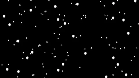 Animation of White snow overlay layer on black background Video stock 255566024