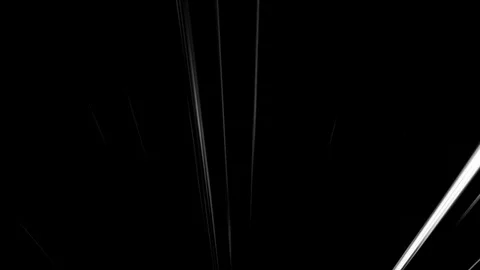 Animation white speed lines isolate on black background.  Stock Footage 128626539