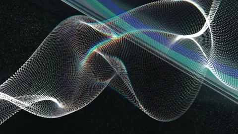 Animation of white spots and cube on bla... | Stock Video | Pond5