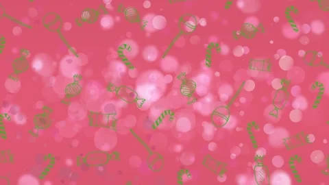 Animation of white spots and sweets | Stock Video | Pond5