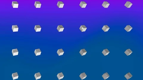 Animation of white squares in blue backg... | Stock Video | Pond5