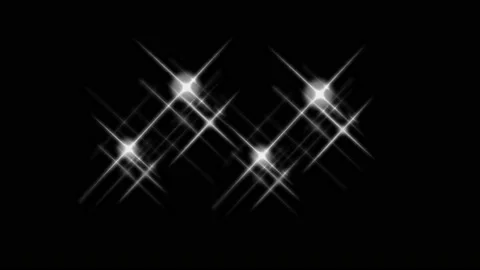 Animation white stars sparkles Stock Footage 150076955